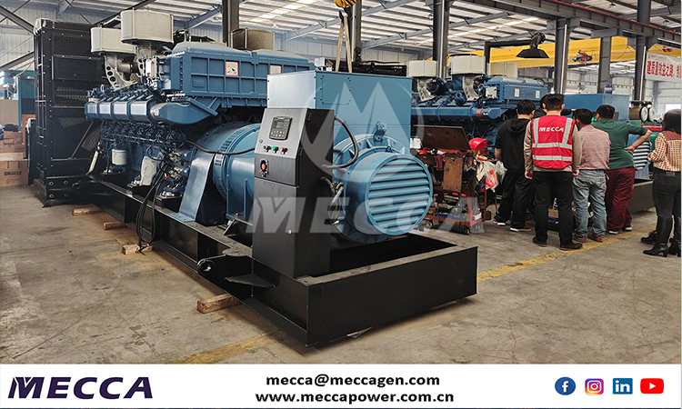 MECCA POWER 2500KVA/2000KW Conjunto de geradores a diesel de Yuchai chinês